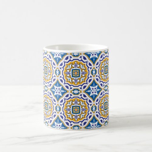  Beautiful blue Azulejos IV Small tile  Coffee Mug