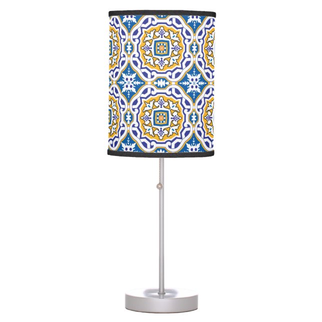 💙 Beautiful blue Azulejos IV  Table Lamp (Front)