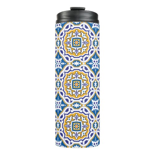  Beautiful blue Azulejos IV Thermal Tumbler