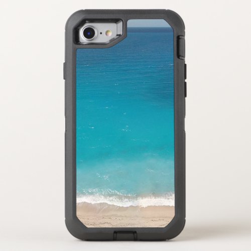 Beautiful Blue Beach Scene OtterBox Defender iPhone SE87 Case