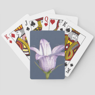 Beautiful blue bell flower poker cards