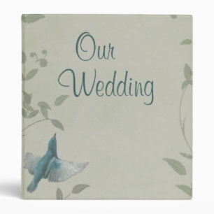 Beautiful Blue Bird Wedding Photo Album Binder