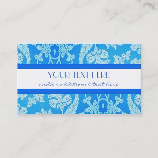 Customizable Beautiful Blue Business Card Template