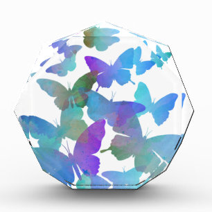 Beautiful Blue Butterflies Acrylic Award