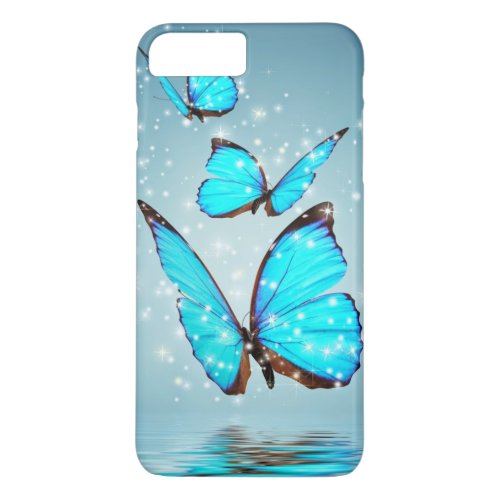 beautiful blue butterfly iPhone 8 plus7 plus case