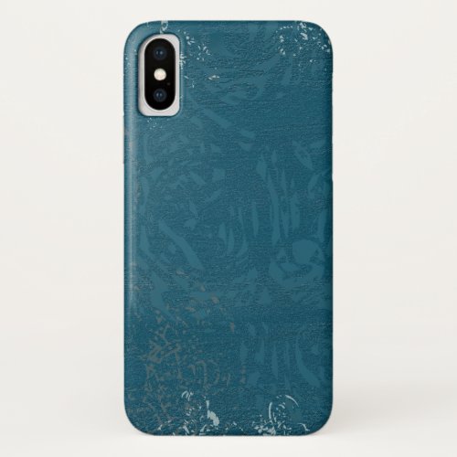 Beautiful Blue Celtic Design iPhone X Case