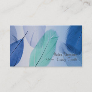Beautiful blue color design business card