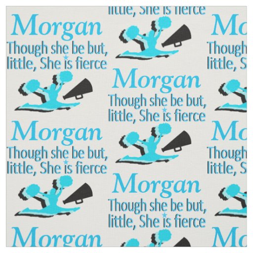 BEAUTIFUL BLUE CUSTOM FIERCE CHEERLEADER FABRIC