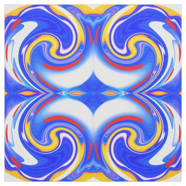 Beautiful blue fashion fabric (Swatch)