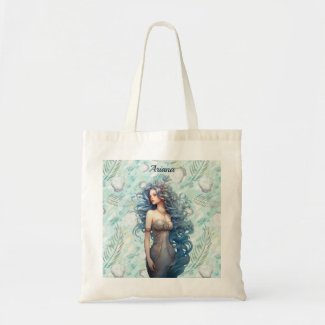 Beautiful Blue-Haired Mermaid 
