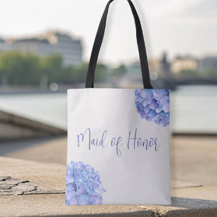 Beautiful Blue Hydrangea Bridal Party Tote Bag