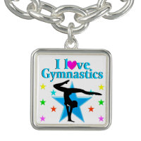 BEAUTIFUL BLUE I LOVE GYMNASTICS DESIGN