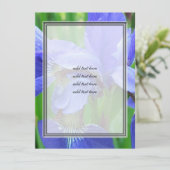 beautiful blue iris flowers (Standing Front)