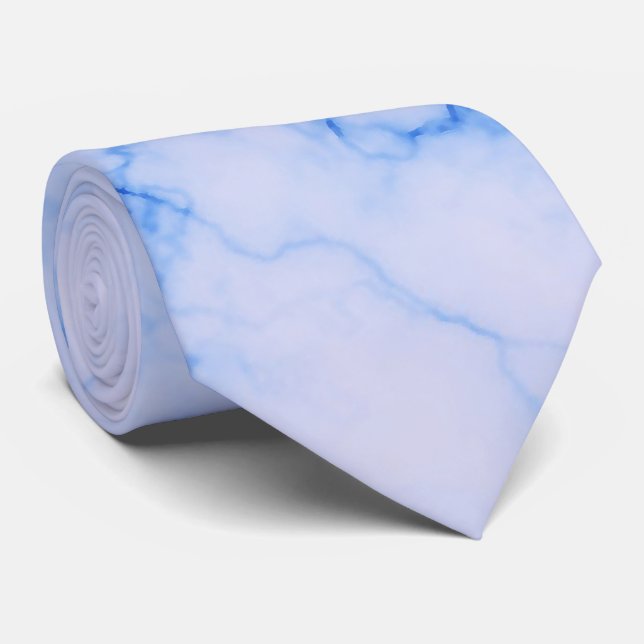Beautiful Blue Marble Texture   Neck Tie (Rolled)