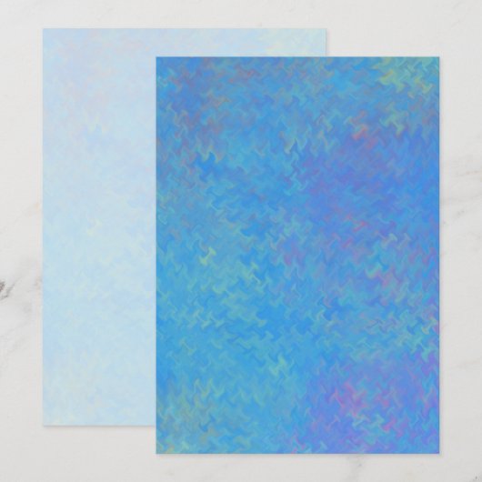 Beautiful Blue Marbled Paper Look (Front/Back)