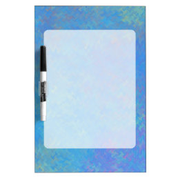 Beautiful Blue Marbled Paper Look Dry Erase Board