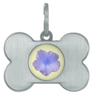 Beautiful Blue Nasturtium Pet Tag