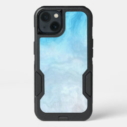 Beautiful Blue Ocean Marbled iPhone 13 Case