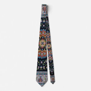 Beautiful Blue Oriental Antique Kilim Rug  Neck Tie