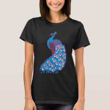 Beautiful blue peacock
