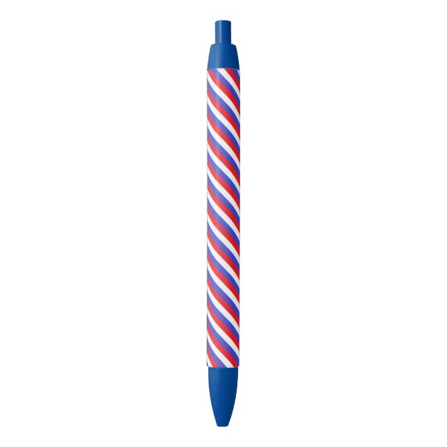 Beautiful Blue Red White Stripes Pen (Front Vertical)