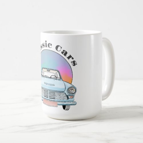 Beautiful Blue Retro Classic Car  Coffee Mug