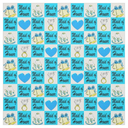 BEAUTIFUL BLUE ROMANTIC MAID OF HONOR FABRIC