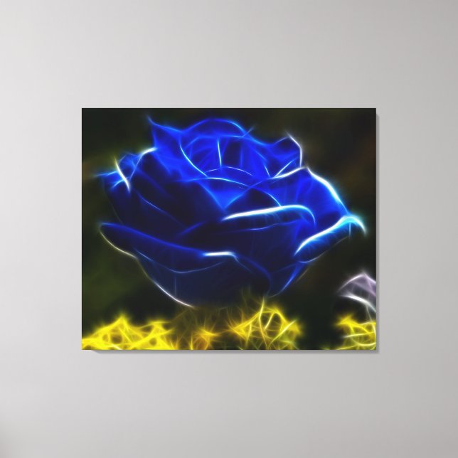 Beautiful Blue Rose Canvas Print (Front)