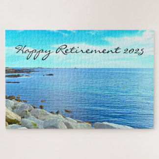 Beautiful Blue Sea Photo Azure Sky Retirement Jigsaw Puzzle