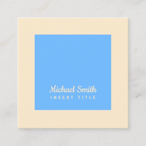 Beautiful Blue Sky and Sand Square Business Card