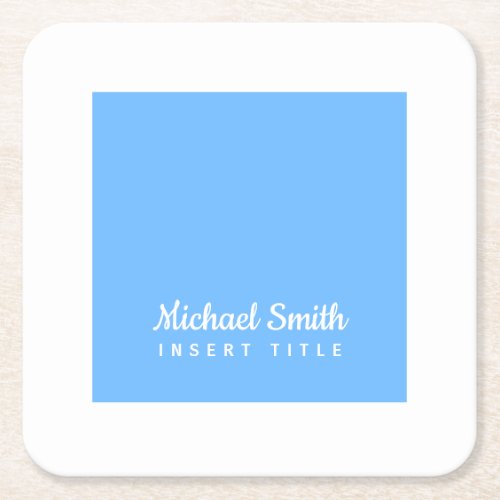 Beautiful Blue Sky Square Paper Coaster