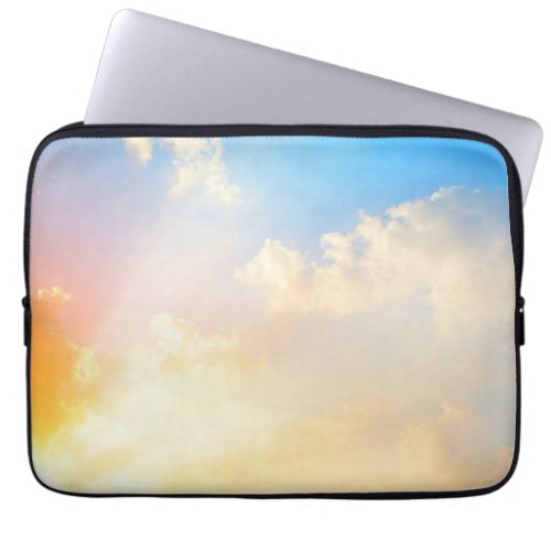 Beautiful Blue Sky with Clouds Laptop Sleeve