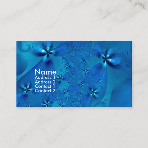 Angels in Blue Flower Dresses Business Card