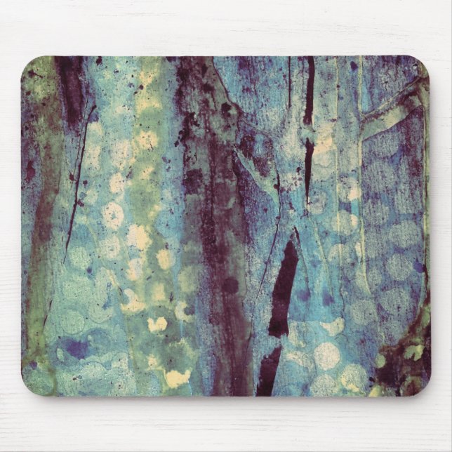  Beautiful Blue Spotty Abstract Mouse Pad (Front)