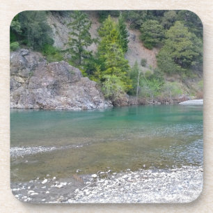 Beautiful Blue Stream in Northern California Drink Coaster