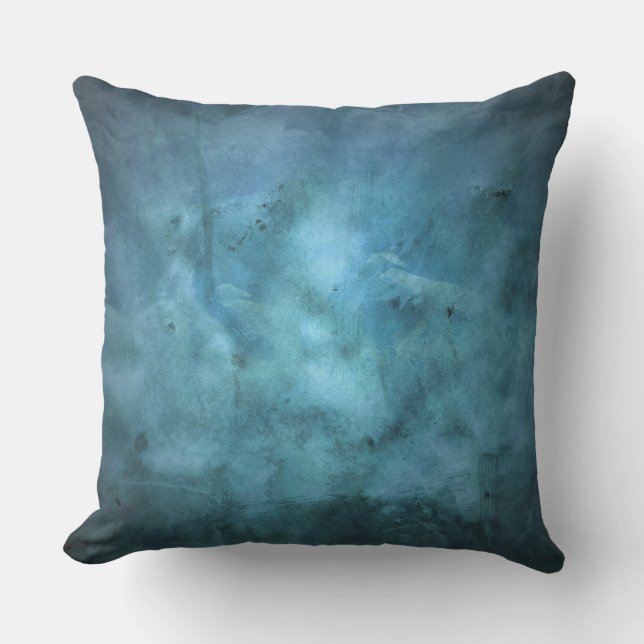 BEAUTIFUL BLUE TEXTURES throw cushion (Front)