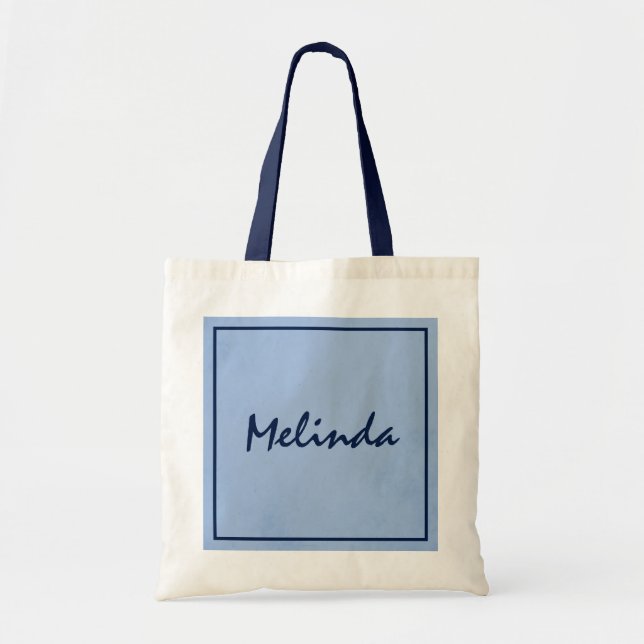 Beautiful Blue Tote Bag (Front)