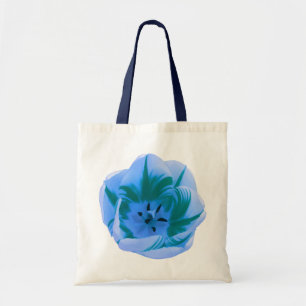 Beautiful Blue Tulip Budget Tote Bag