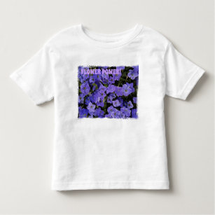 Beautiful Blue Violet Petunias Flower Power Toddler T-shirt