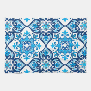 💙🤍 Beautiful blue - white Azulejos X,  Kitchen T Towel