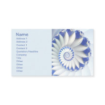 Beautiful Blue & White Sea Shell Fine Fractal Art