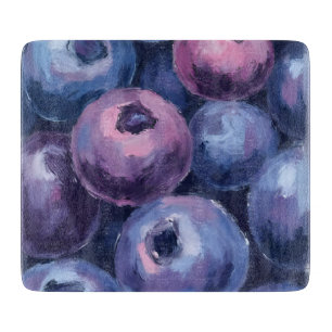 Beautiful Blueberries Fruit Painting Cutting Board