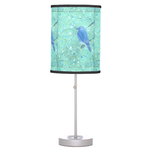 Beautiful Bluebird Lamp
