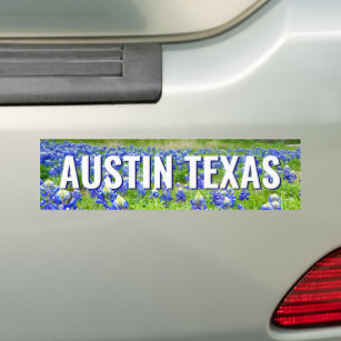 Beautiful Bluebonnets Austin Texas Photography Bumper Sticker