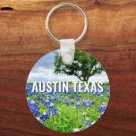 Beautiful Bluebonnets Austin Texas Photography Keychain