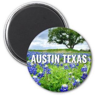 Beautiful Bluebonnets Austin Texas Photography Magnet