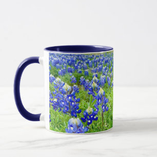 Beautiful Bluebonnets Texas Photography Mug