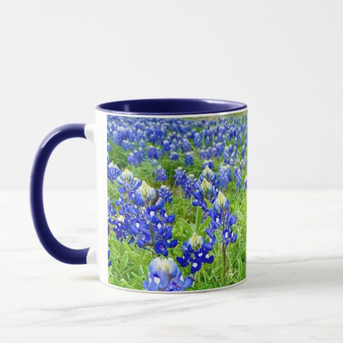 Beautiful Bluebonnets Texas Photography Mug