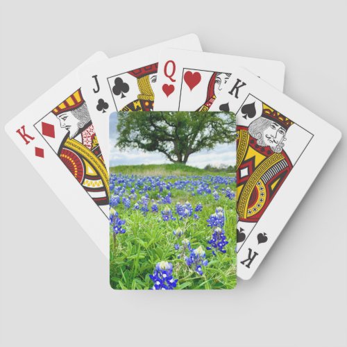 Beautiful Bluebonnets Texas Photography Poker Cards