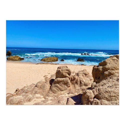 Beautiful Blues on the Beach in Los Cabos Mexico Photo Print